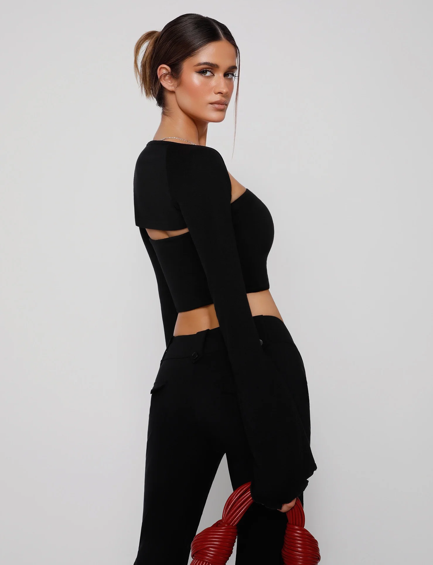 SOPH TWO PIECE TOP - BLACK - Stylemaxs