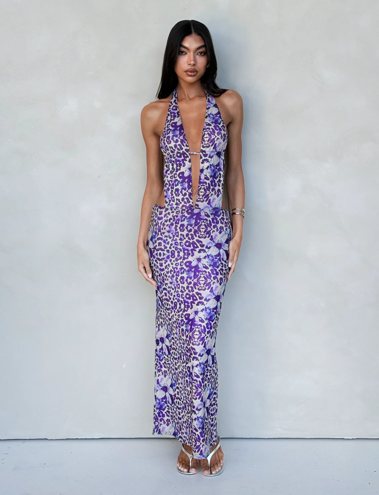 MAGDALENA MAXI DRESS - PURPLE : BY POPPY LEOPARD - Stylemaxs