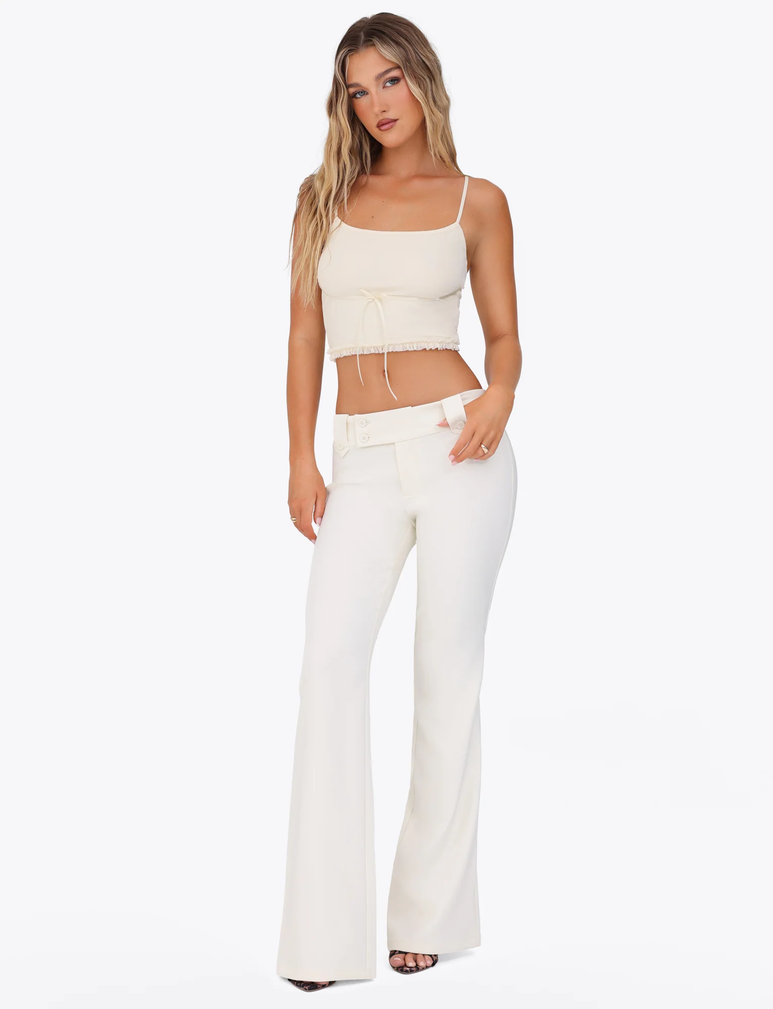 KITTIE PANT - WHITE : CREAM - Stylemaxs