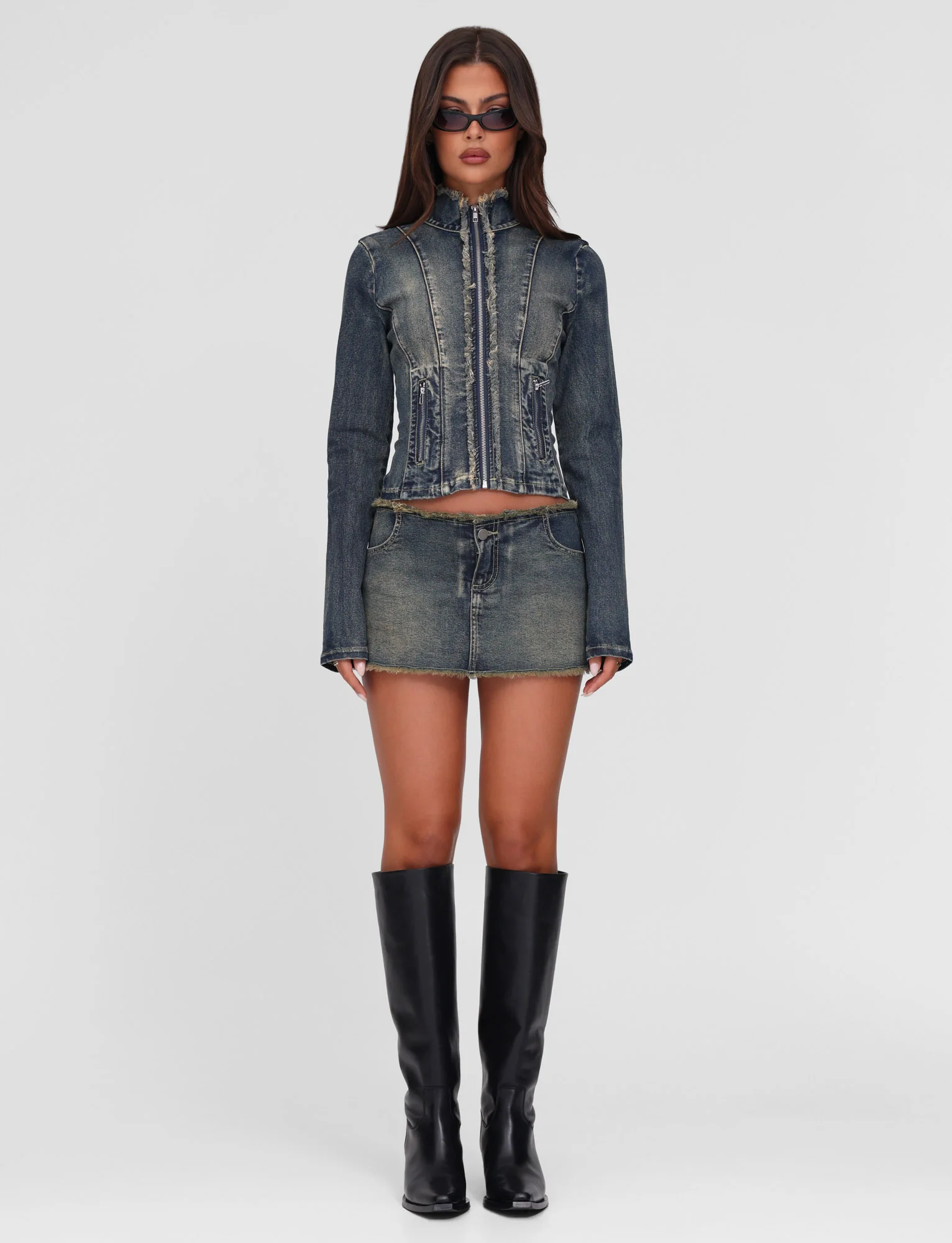 OPHELIE JACKET - BLUE : DENIM BLUE : DENIM - Stylemaxs