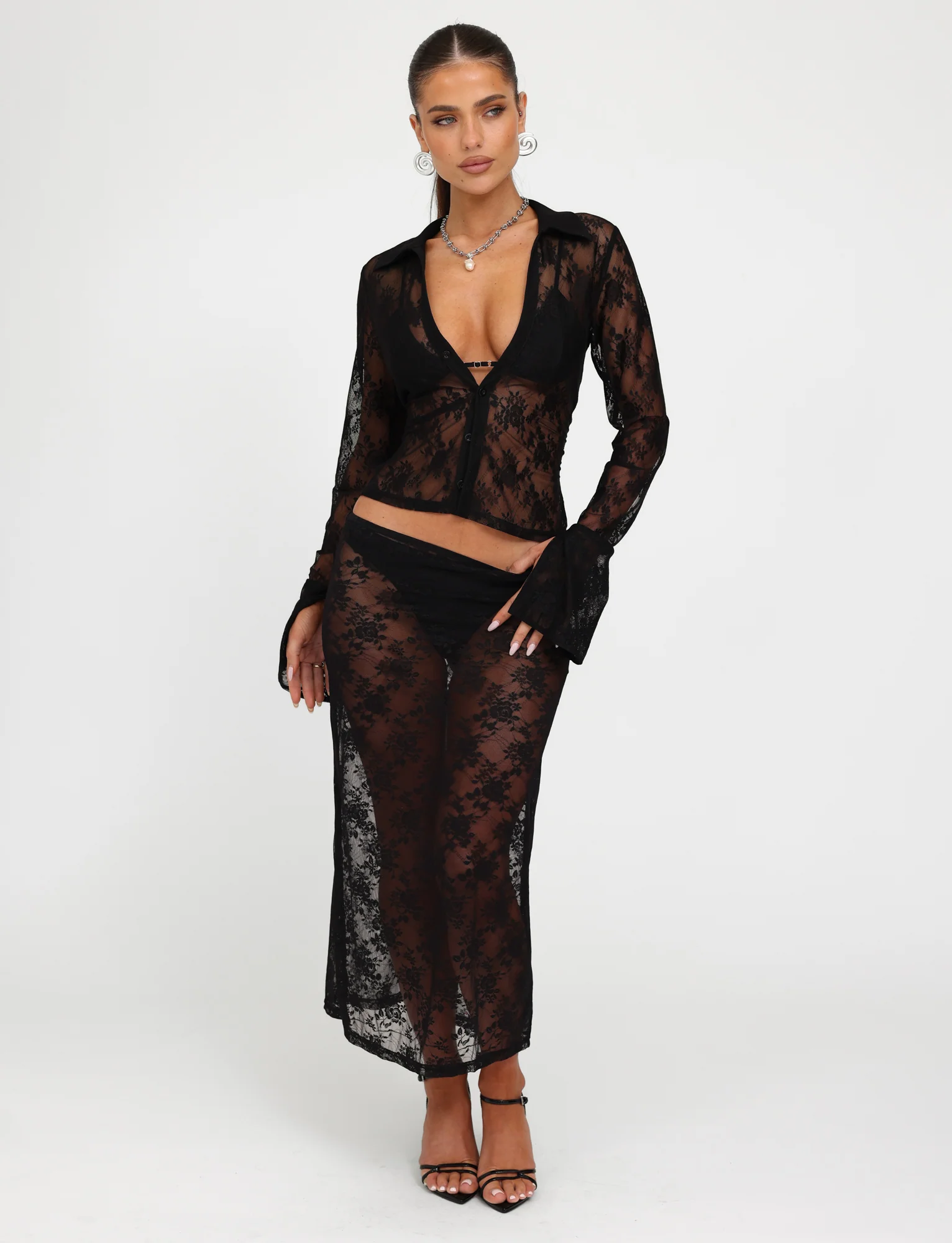 MIRABEL TOP - BLACK : LACE - Stylemaxs