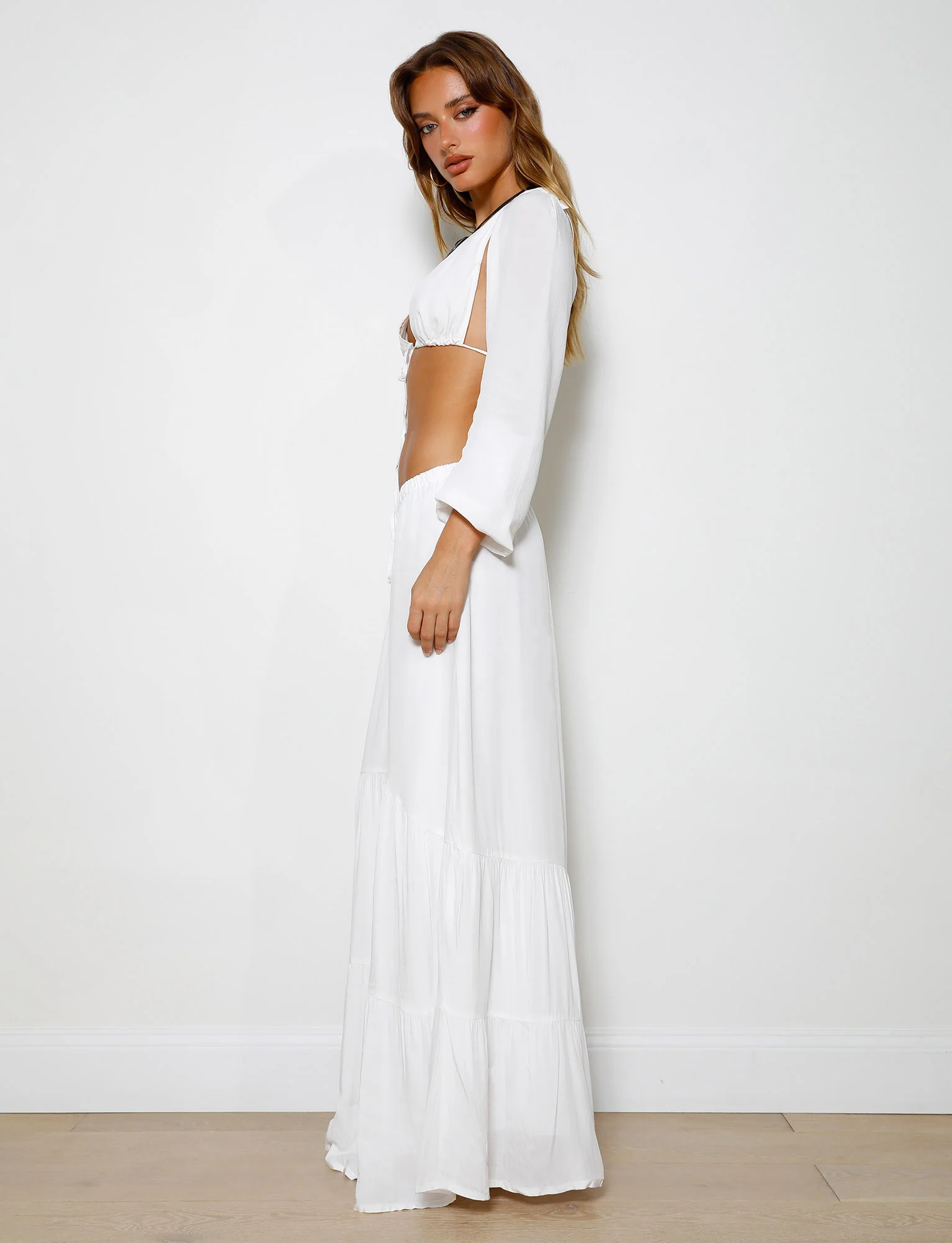 PHILLIPA SKIRT - WHITE - Stylemaxs
