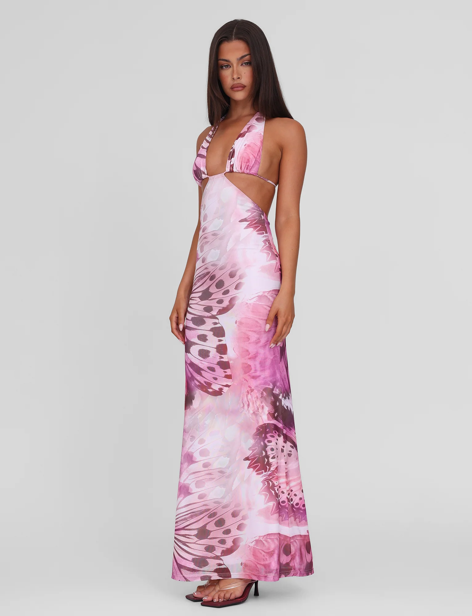 SOLEIL MAXI DRESS - MACRO BUTTERFLY - Stylemaxs