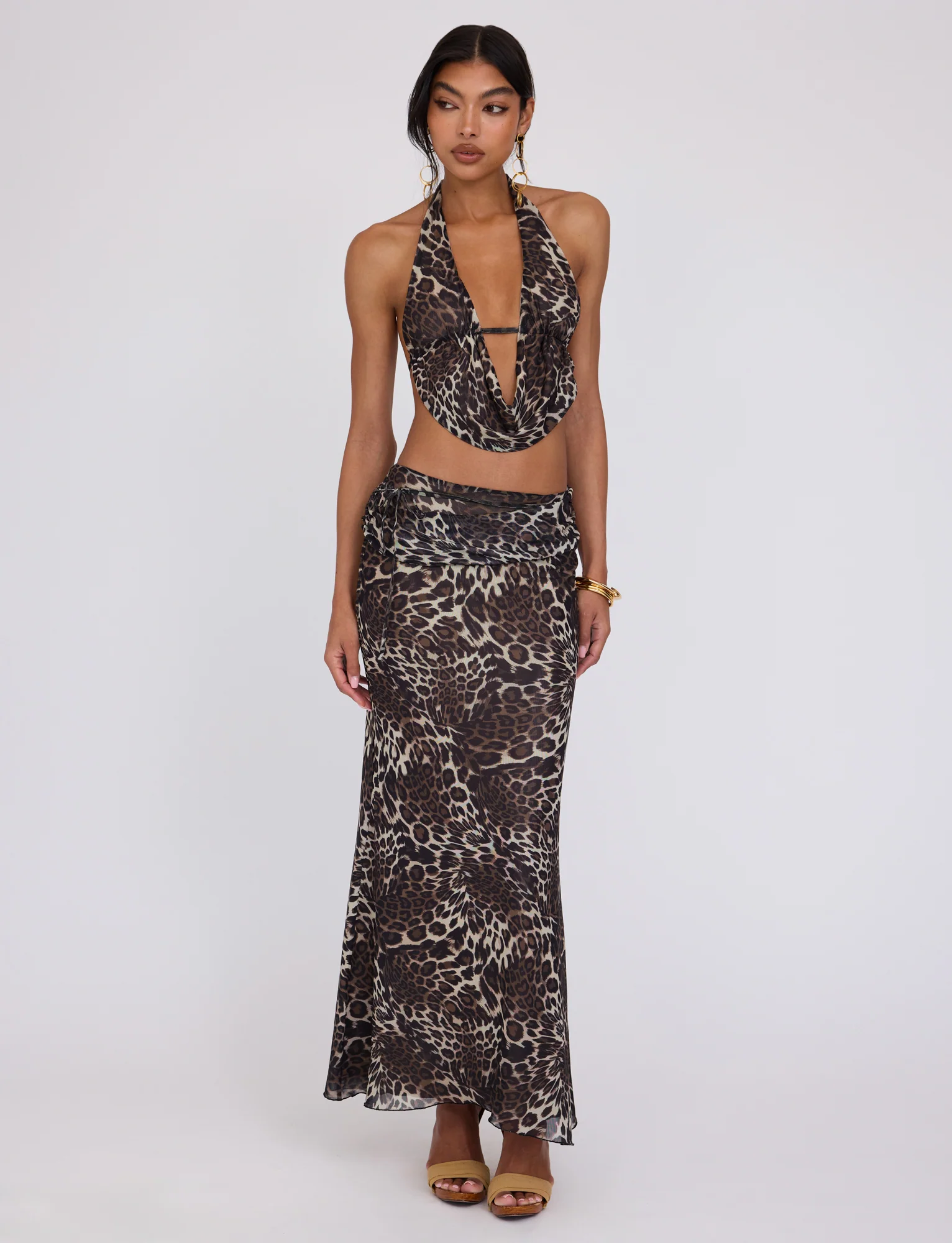 PEARL MAXI SKIRT - MULTI : LEOPARD - Stylemaxs