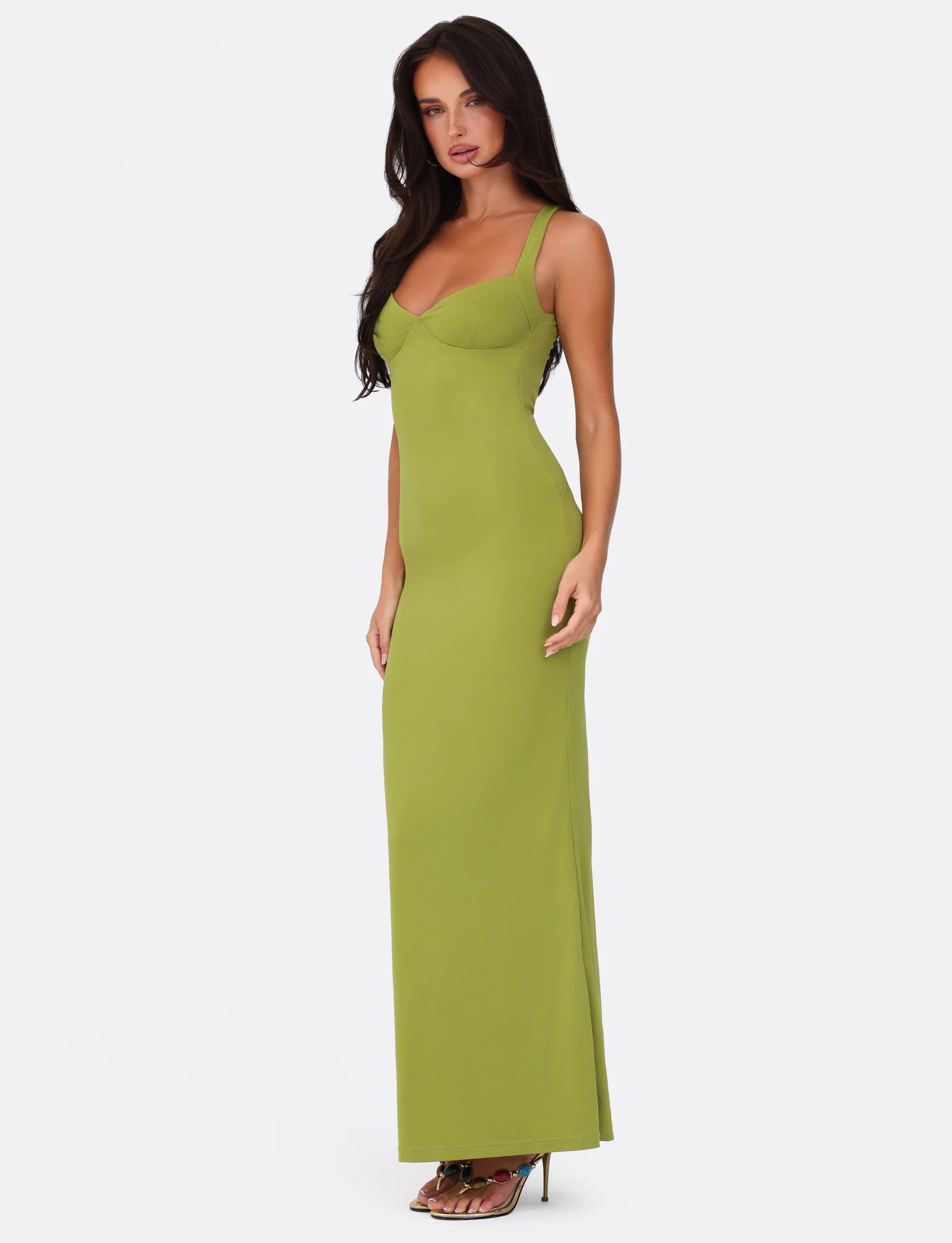 SONNET MAXI DRESS - GREEN - Stylemaxs