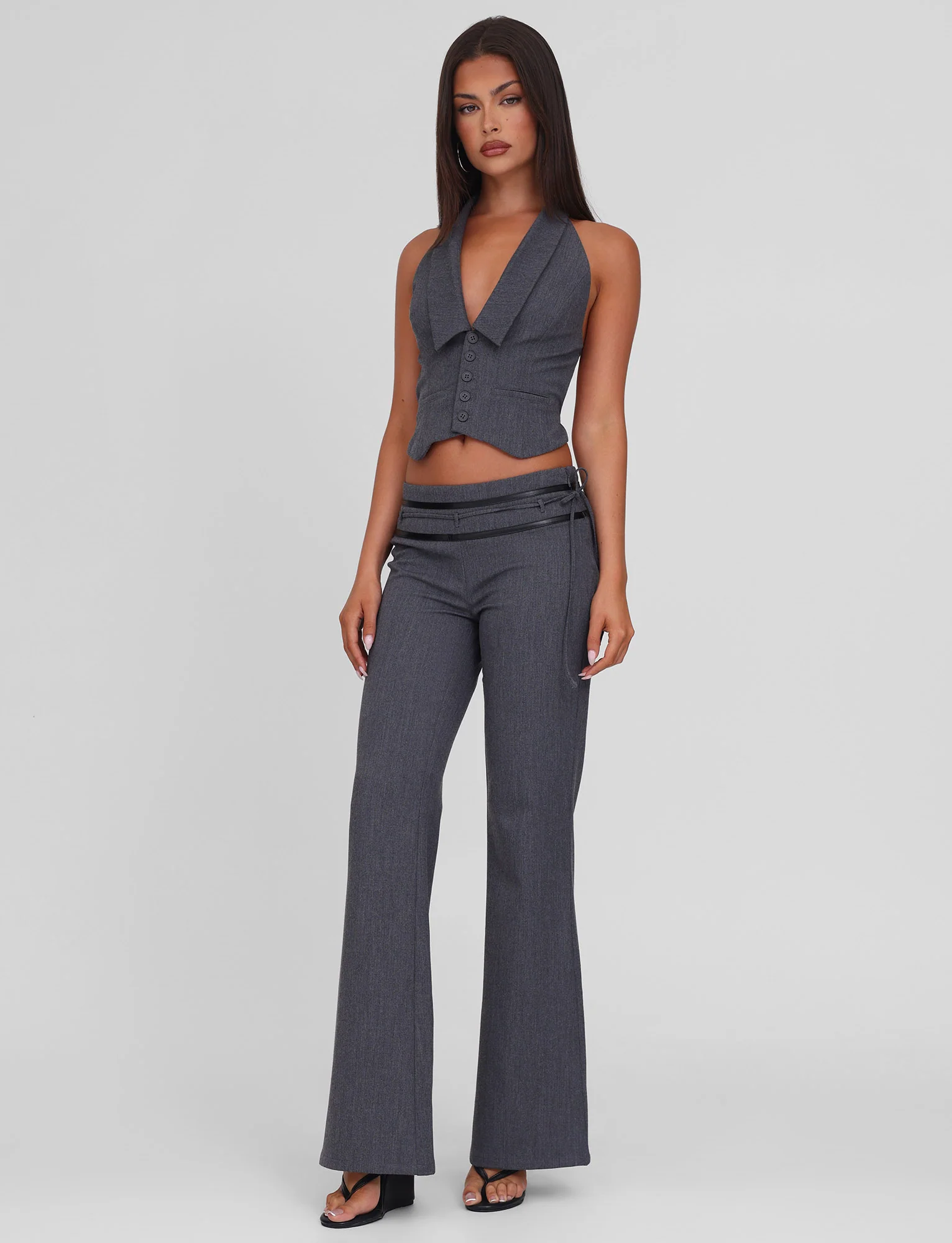 FEDRA PANT - GREY - Stylemaxs