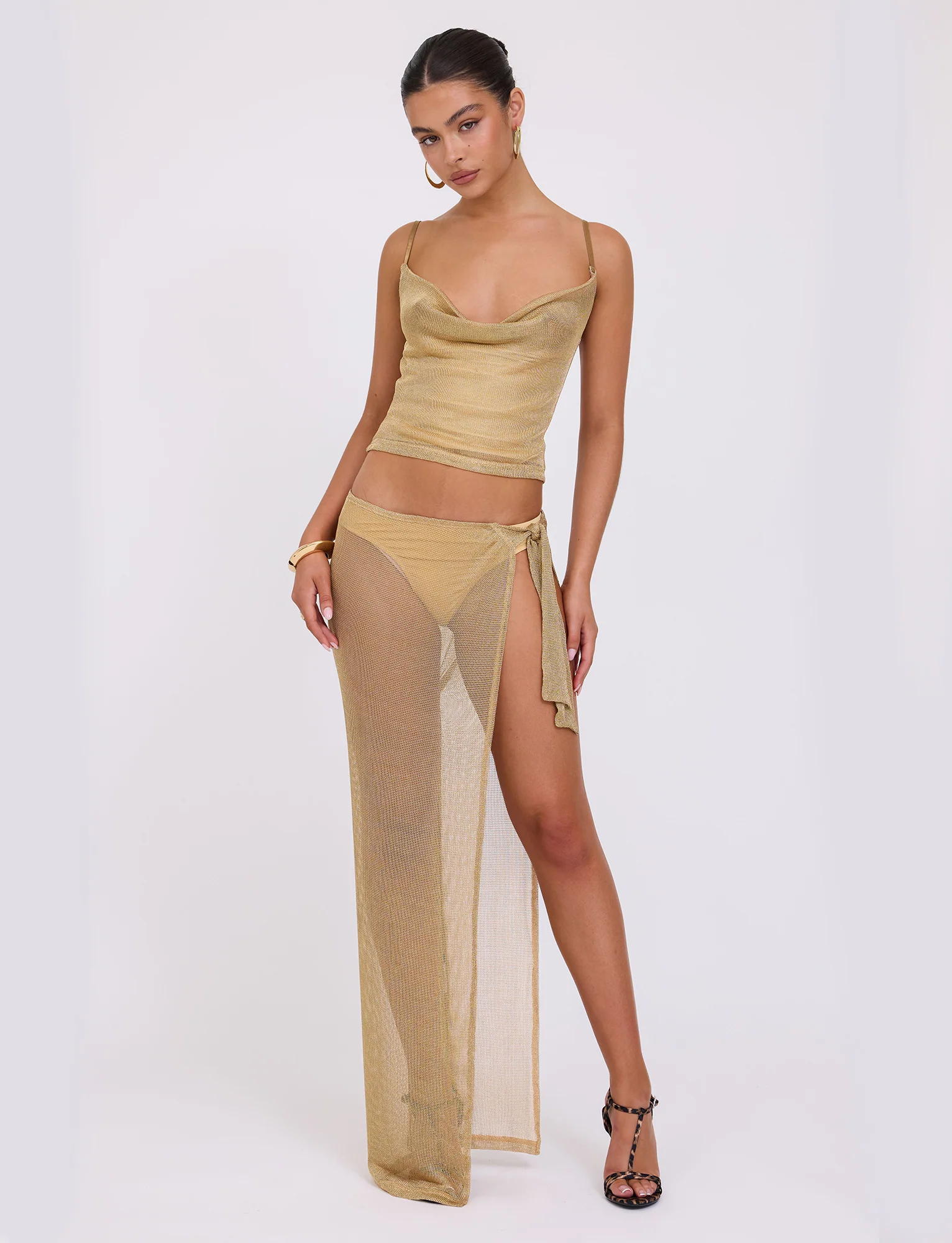 WYNNE SKIRT - GOLD - Stylemaxs