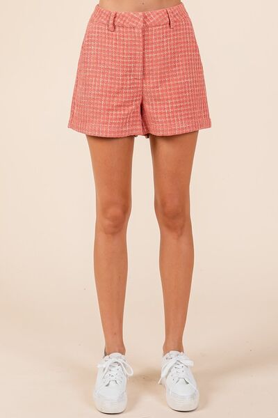 Mittoshop Tweed Classic Shorts with Side Pockets - Stylemaxs