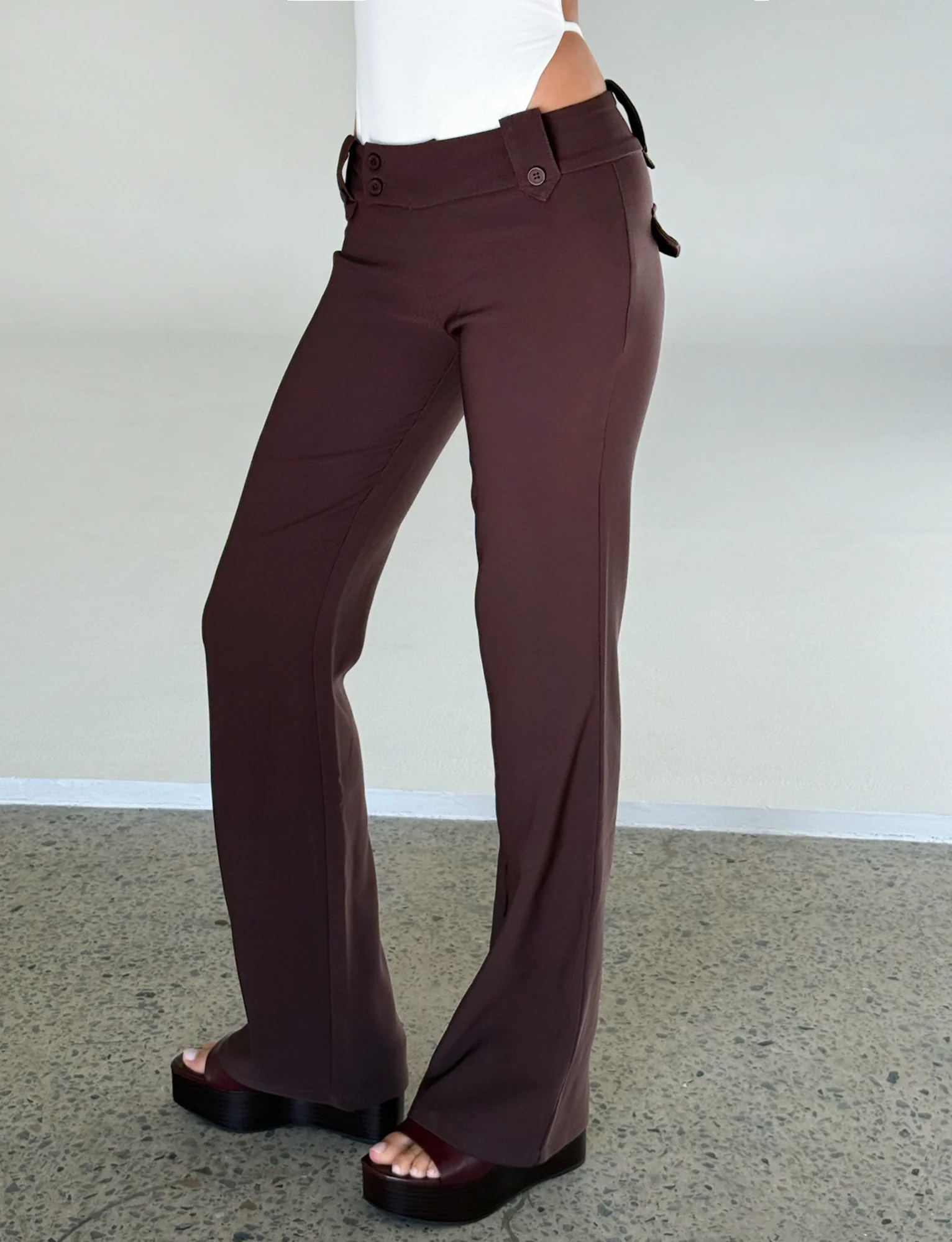 KITTIE PANT - BROWN : CHOCOLATE - Stylemaxs
