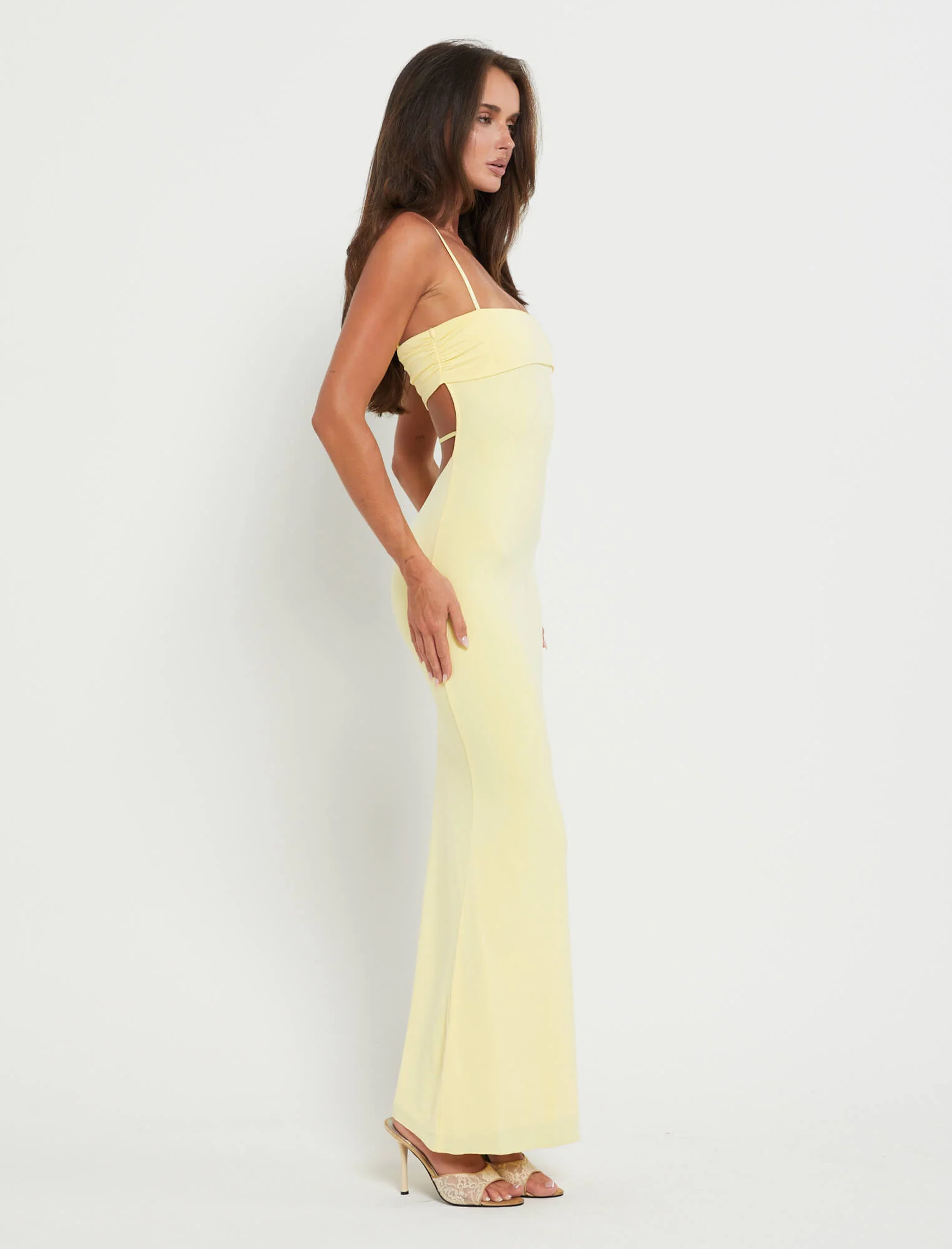 CARA DRESS - YELLOW : PASTEL CITRUS - Stylemaxs