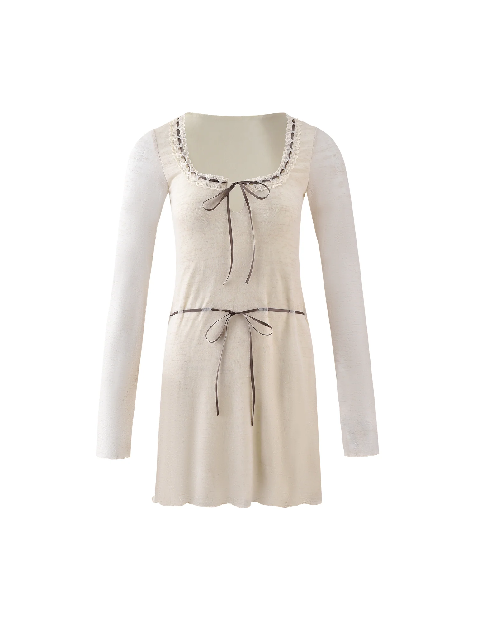 AMINAH DRESS - WHITE : CREAM - Stylemaxs