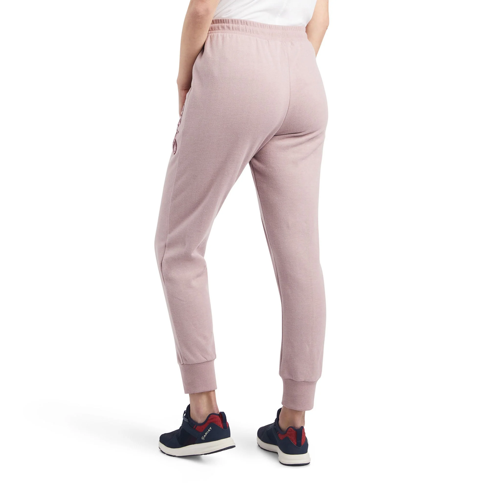 Ariat Women's Real Sweatpant Joggers, Rose Heather - Stylemaxs