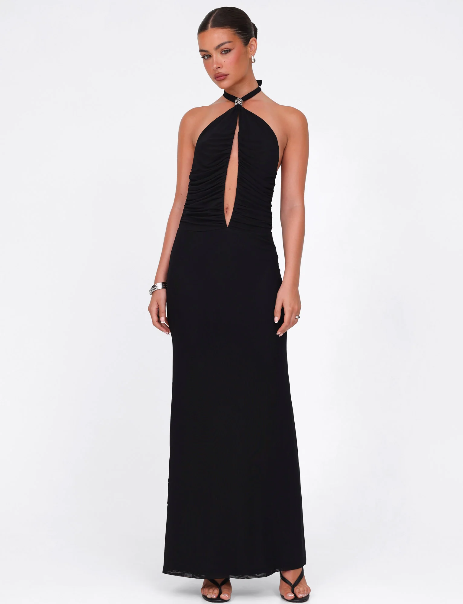 ZARA MAXI DRESS - BLACK - Stylemaxs
