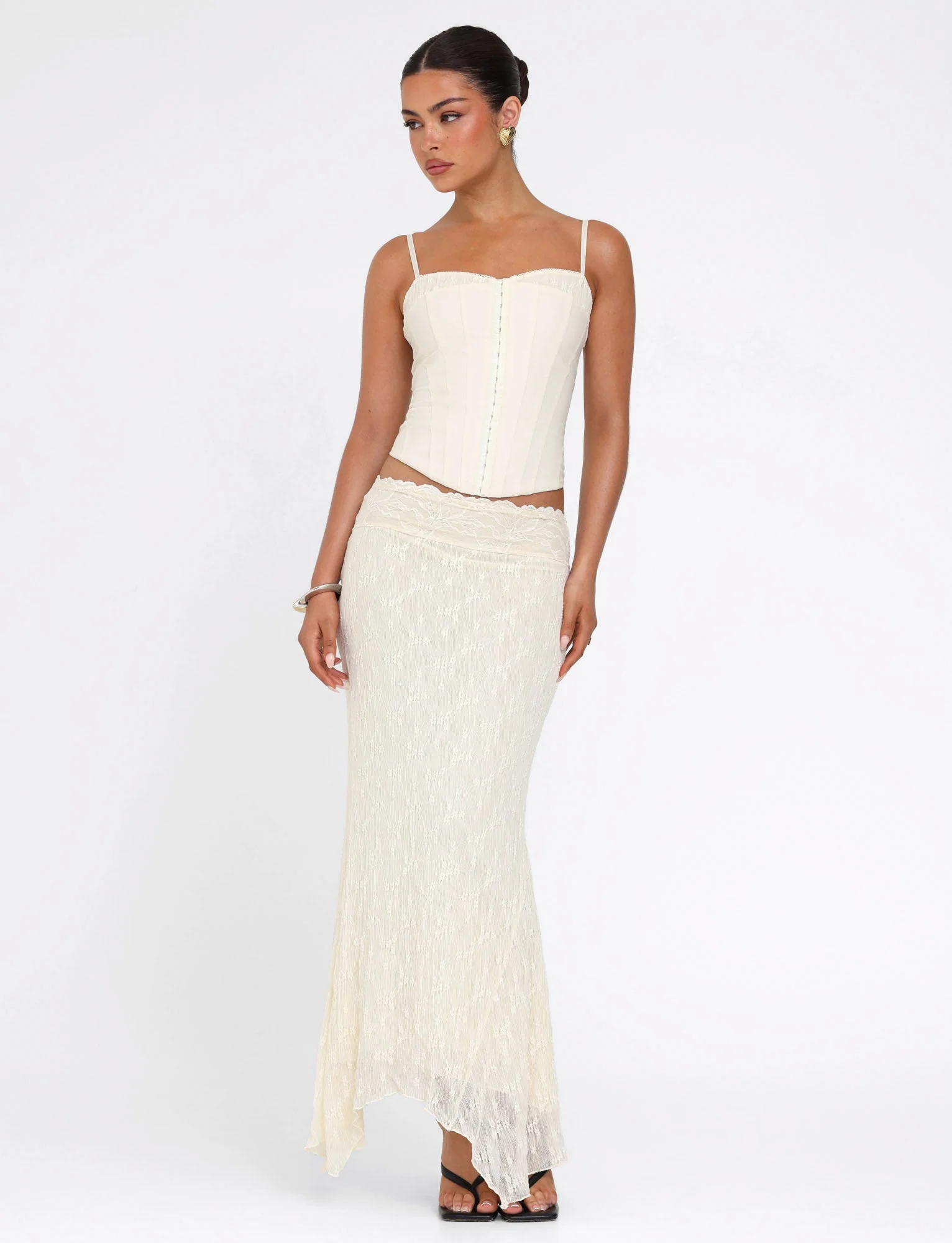 ANTONELLA TOP - WHITE : BONE : CREAM - Stylemaxs