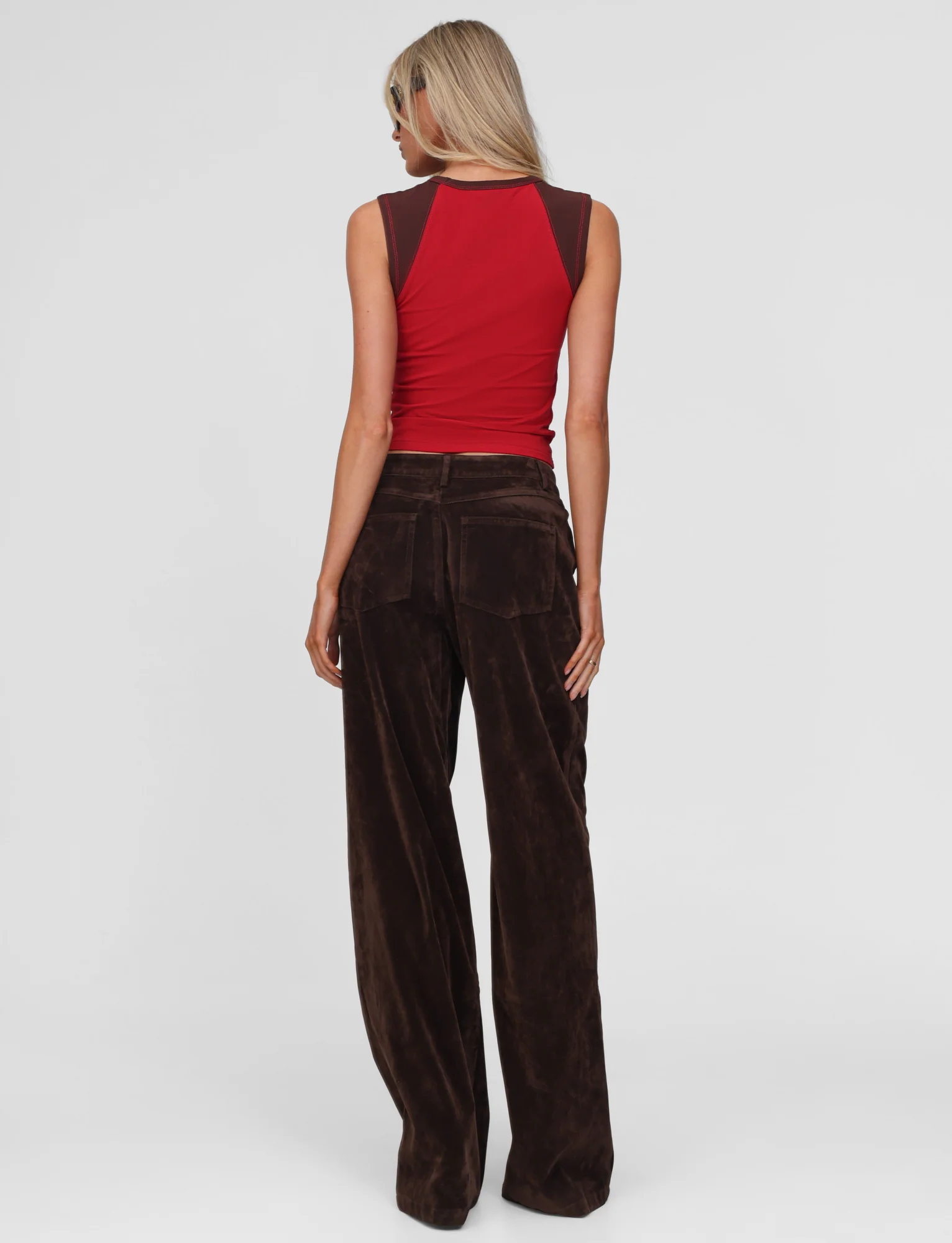 CAMELLIA PANT - CHOCOLATE SUEDE - Stylemaxs